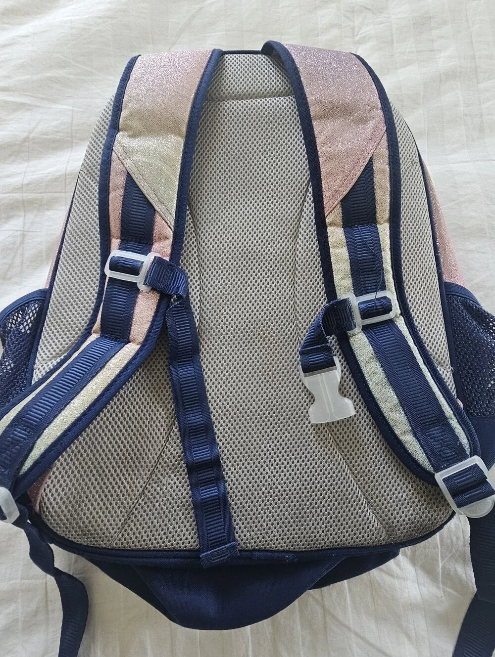 Pottery Barn Kids Rainbow Ombre Glitter Mackenzie Backpack, Size Large